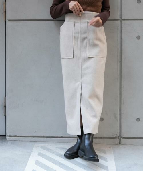 SENSE OF PLACE by URBAN RESEARCH / センスオブプレイス バイ アーバンリサーチ スカート | 『TALLサイズ/WEB限定』ジャージメルトンアウトポケットスカート | 詳細9