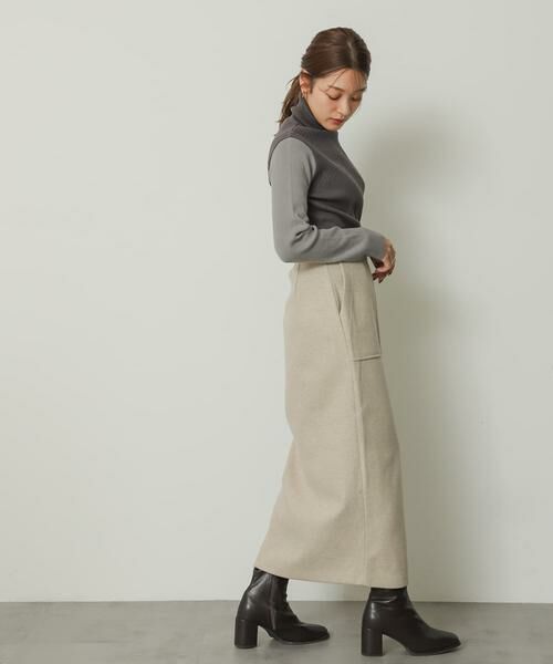 SENSE OF PLACE by URBAN RESEARCH / センスオブプレイス バイ アーバンリサーチ スカート | 『TALLサイズ/WEB限定』ジャージメルトンアウトポケットスカート | 詳細28