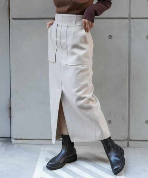 SENSE OF PLACE by URBAN RESEARCH / センスオブプレイス バイ アーバンリサーチ スカート | 『TALLサイズ/WEB限定』ジャージメルトンアウトポケットスカート | 詳細10