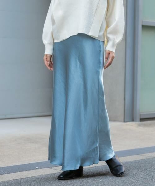 SENSE OF PLACE by URBAN RESEARCH / センスオブプレイス バイ アーバンリサーチ スカート | サテンナロースカート | 詳細10