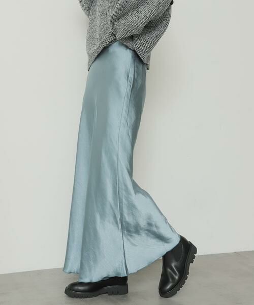 SENSE OF PLACE by URBAN RESEARCH / センスオブプレイス バイ アーバンリサーチ スカート | サテンナロースカート | 詳細19