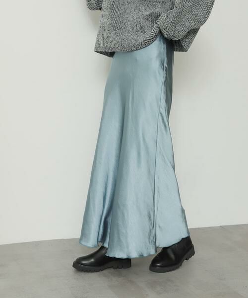 SENSE OF PLACE by URBAN RESEARCH / センスオブプレイス バイ アーバンリサーチ スカート | サテンナロースカート | 詳細20