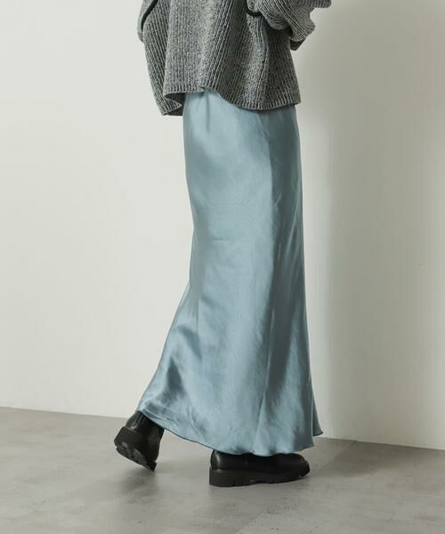 SENSE OF PLACE by URBAN RESEARCH / センスオブプレイス バイ アーバンリサーチ スカート | サテンナロースカート | 詳細21