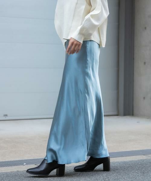 SENSE OF PLACE by URBAN RESEARCH / センスオブプレイス バイ アーバンリサーチ スカート | サテンナロースカート | 詳細11