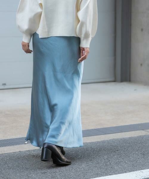 SENSE OF PLACE by URBAN RESEARCH / センスオブプレイス バイ アーバンリサーチ スカート | サテンナロースカート | 詳細13
