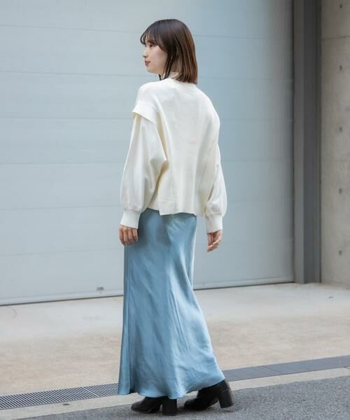 SENSE OF PLACE by URBAN RESEARCH / センスオブプレイス バイ アーバンリサーチ スカート | サテンナロースカート | 詳細14