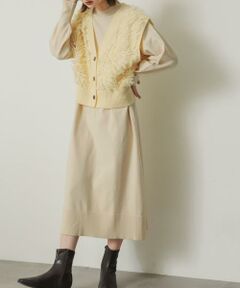 SENSE OF PLACE by URBAN RESEARCH / センスオブプレイス バイ アーバンリサーチ ワンピース | フリンジベストレイヤードニットワンピース