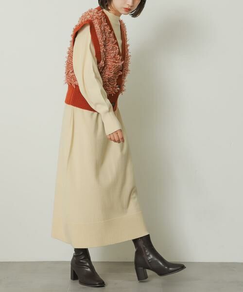 SENSE OF PLACE by URBAN RESEARCH / センスオブプレイス バイ アーバンリサーチ ワンピース | フリンジベストレイヤードニットワンピース | 詳細4