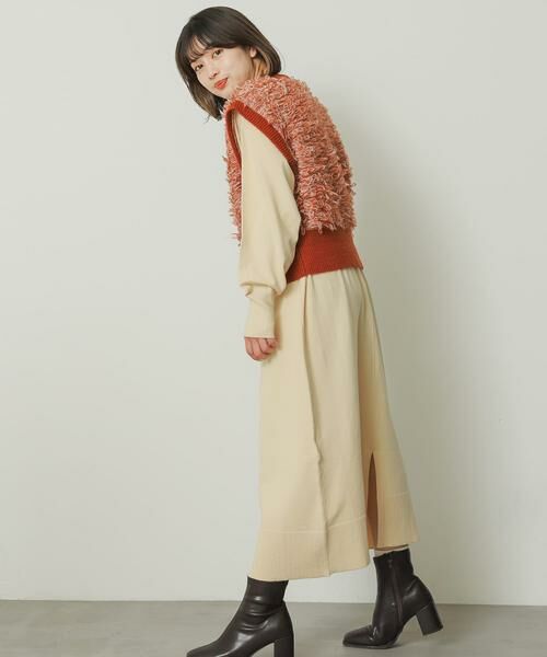 SENSE OF PLACE by URBAN RESEARCH / センスオブプレイス バイ アーバンリサーチ ワンピース | フリンジベストレイヤードニットワンピース | 詳細6
