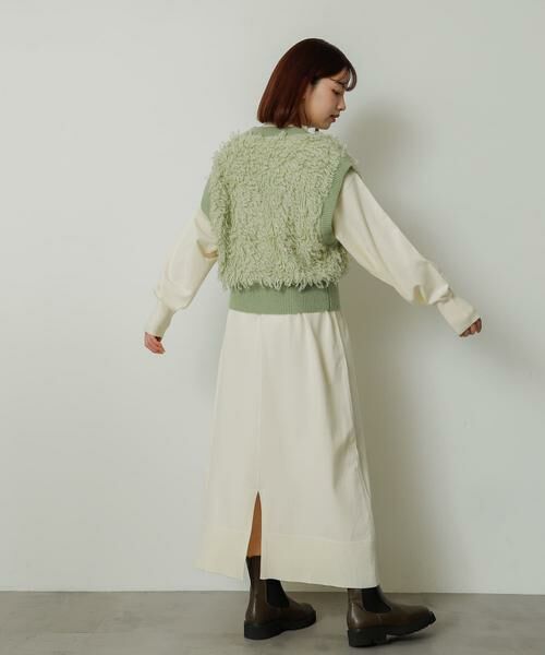 SENSE OF PLACE by URBAN RESEARCH / センスオブプレイス バイ アーバンリサーチ ワンピース | フリンジベストレイヤードニットワンピース | 詳細17