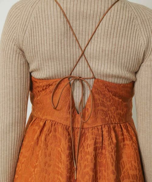 SENSE OF PLACE by URBAN RESEARCH / センスオブプレイス バイ アーバンリサーチ ワンピース | レースアップジャガードキャミワンピース | 詳細13