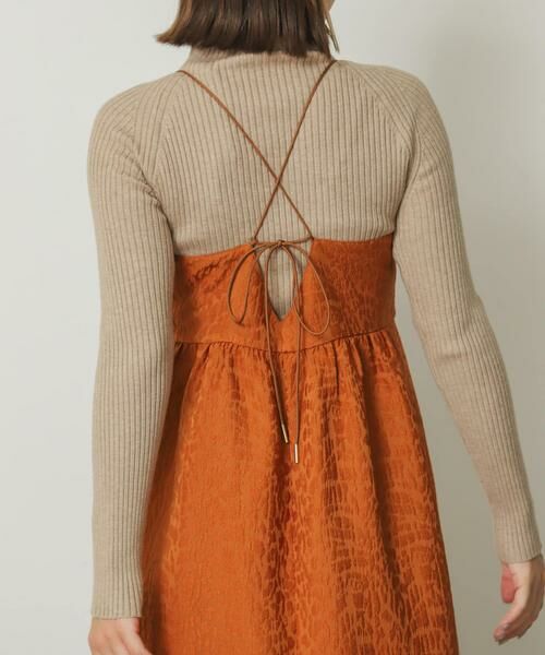 SENSE OF PLACE by URBAN RESEARCH / センスオブプレイス バイ アーバンリサーチ ワンピース | レースアップジャガードキャミワンピース | 詳細3