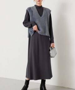 SENSE OF PLACE by URBAN RESEARCH / センスオブプレイス バイ アーバンリサーチ ワンピース | シャギーベストレイヤードワンピース