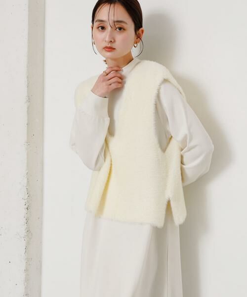 SENSE OF PLACE by URBAN RESEARCH / センスオブプレイス バイ アーバンリサーチ ワンピース | シャギーベストレイヤードワンピース | 詳細1