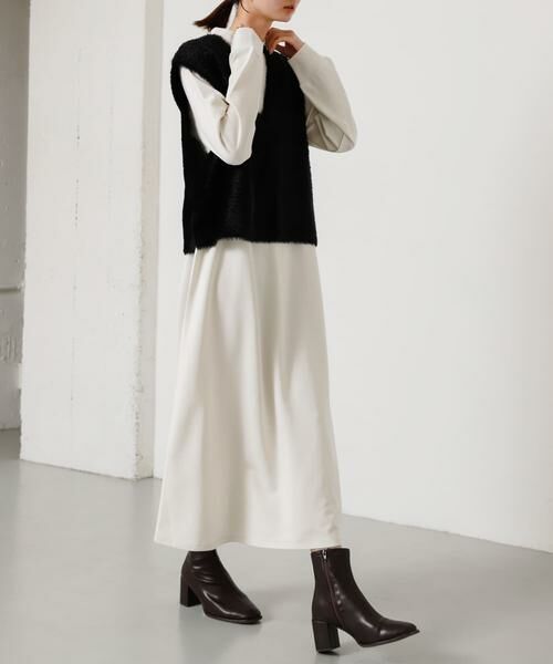 SENSE OF PLACE by URBAN RESEARCH / センスオブプレイス バイ アーバンリサーチ ワンピース | シャギーベストレイヤードワンピース | 詳細11