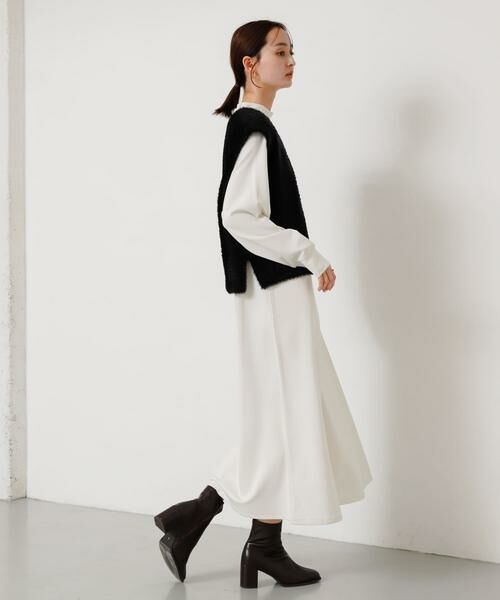 SENSE OF PLACE by URBAN RESEARCH / センスオブプレイス バイ アーバンリサーチ ワンピース | シャギーベストレイヤードワンピース | 詳細14