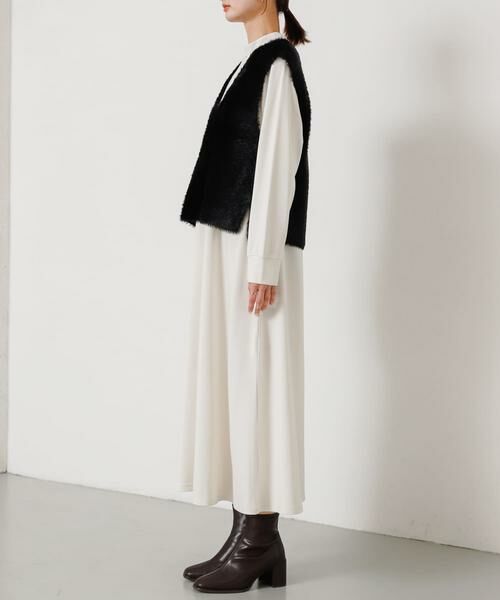 SENSE OF PLACE by URBAN RESEARCH / センスオブプレイス バイ アーバンリサーチ ワンピース | シャギーベストレイヤードワンピース | 詳細16