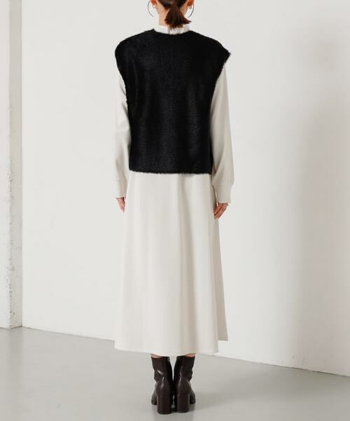 SENSE OF PLACE by URBAN RESEARCH / センスオブプレイス バイ アーバンリサーチ ワンピース | シャギーベストレイヤードワンピース | 詳細17