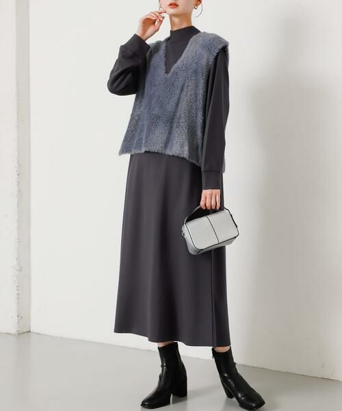 SENSE OF PLACE by URBAN RESEARCH / センスオブプレイス バイ アーバンリサーチ ワンピース | シャギーベストレイヤードワンピース | 詳細27