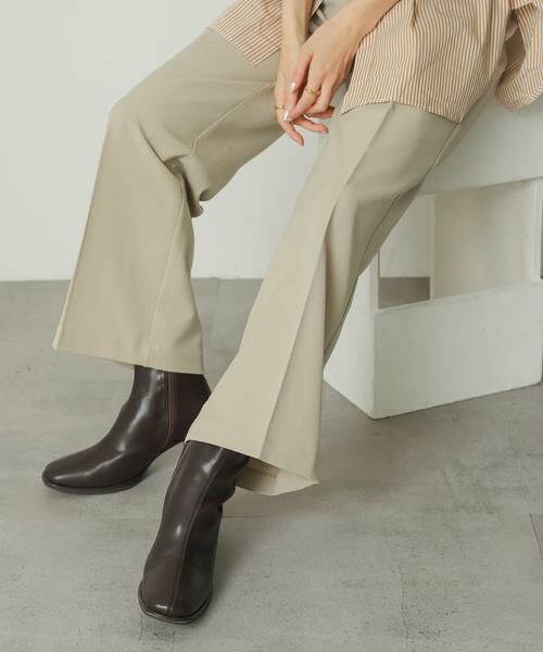 SENSE OF PLACE by URBAN RESEARCH / センスオブプレイス バイ アーバンリサーチ ブーツ（ショート丈） | 『4サイズ展開』『晴雨兼用』スクエアトウセンターシームストレッチブーツ | 詳細14