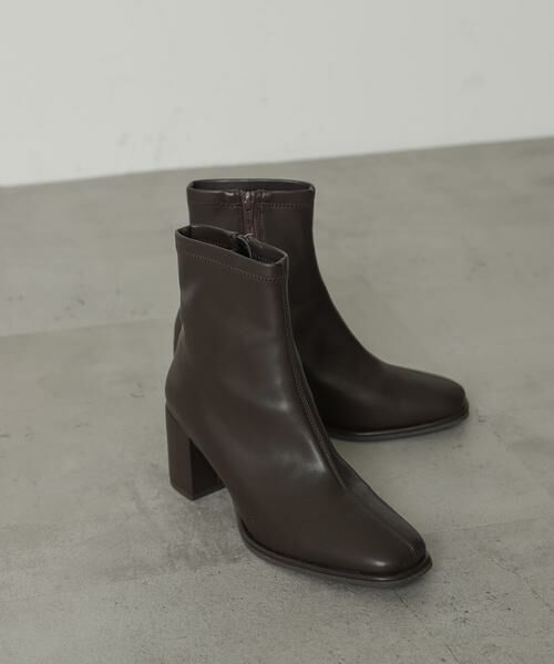 SENSE OF PLACE by URBAN RESEARCH / センスオブプレイス バイ アーバンリサーチ ブーツ（ショート丈） | 『4サイズ展開』『晴雨兼用』スクエアトウセンターシームストレッチブーツ | 詳細18