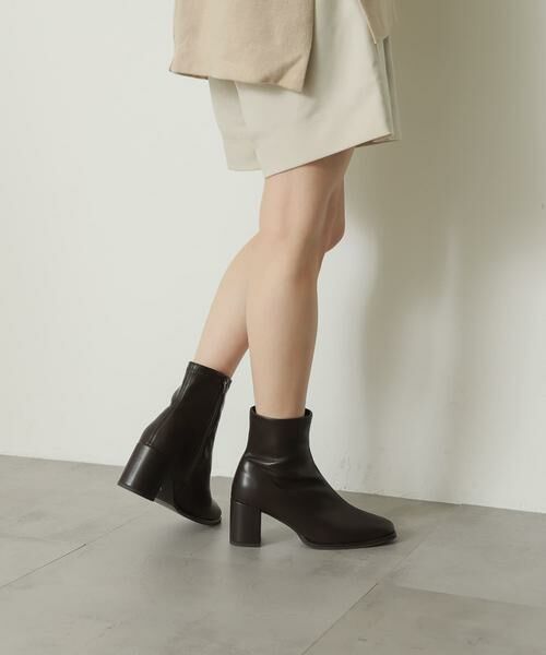 SENSE OF PLACE by URBAN RESEARCH / センスオブプレイス バイ アーバンリサーチ ブーツ（ショート丈） | 『4サイズ展開』『晴雨兼用』スクエアトウセンターシームストレッチブーツ | 詳細5