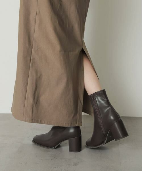 SENSE OF PLACE by URBAN RESEARCH / センスオブプレイス バイ アーバンリサーチ ブーツ（ショート丈） | 『4サイズ展開』『晴雨兼用』スクエアトウセンターシームストレッチブーツ | 詳細7