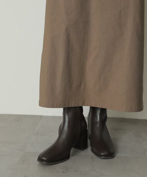 SENSE OF PLACE by URBAN RESEARCH / センスオブプレイス バイ アーバンリサーチ ブーツ（ショート丈） | 『4サイズ展開』『晴雨兼用』スクエアトウセンターシームストレッチブーツ | 詳細8