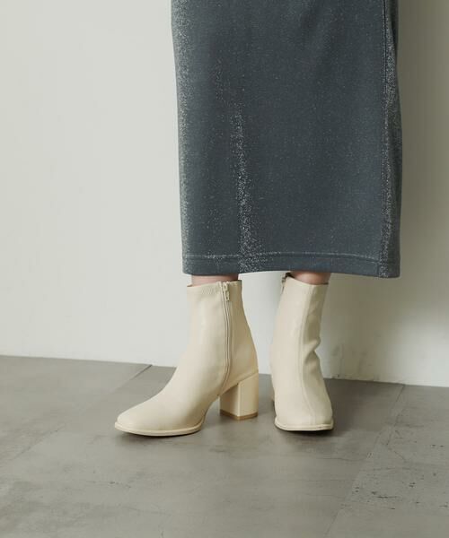 SENSE OF PLACE by URBAN RESEARCH / センスオブプレイス バイ アーバンリサーチ ブーツ（ショート丈） | 『4サイズ展開』『晴雨兼用』スクエアトウセンターシームストレッチブーツ | 詳細23