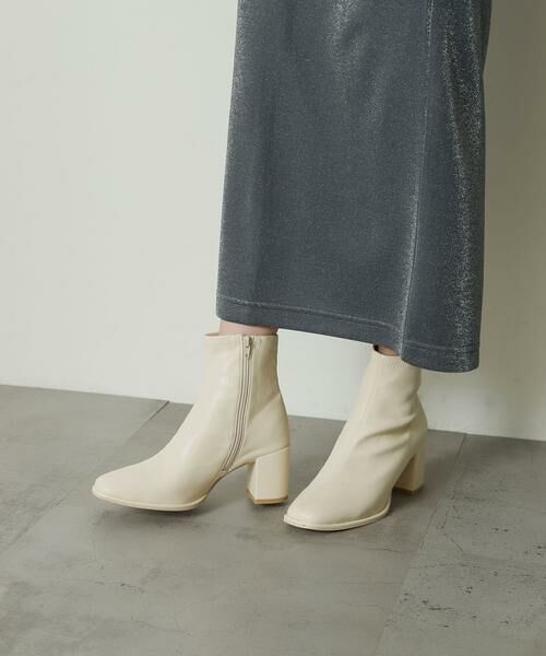 SENSE OF PLACE by URBAN RESEARCH / センスオブプレイス バイ アーバンリサーチ ブーツ（ショート丈） | 『4サイズ展開』『晴雨兼用』スクエアトウセンターシームストレッチブーツ | 詳細24
