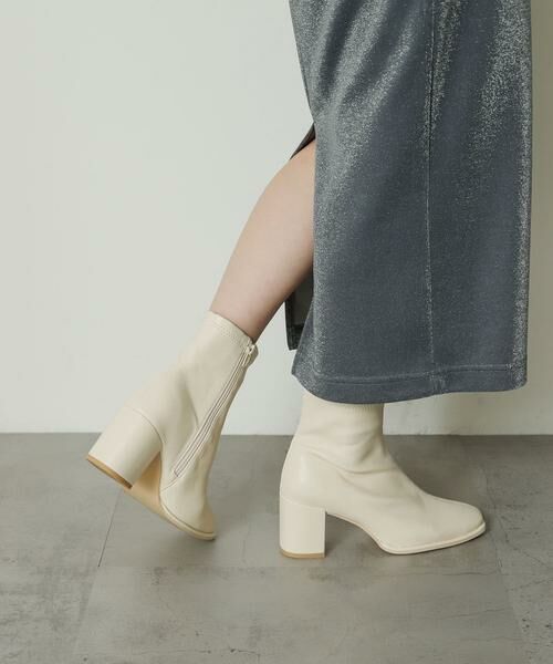 SENSE OF PLACE by URBAN RESEARCH / センスオブプレイス バイ アーバンリサーチ ブーツ（ショート丈） | 『4サイズ展開』『晴雨兼用』スクエアトウセンターシームストレッチブーツ | 詳細26