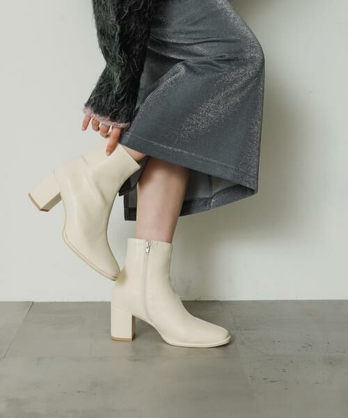 SENSE OF PLACE by URBAN RESEARCH / センスオブプレイス バイ アーバンリサーチ ブーツ（ショート丈） | 『4サイズ展開』『晴雨兼用』スクエアトウセンターシームストレッチブーツ | 詳細27