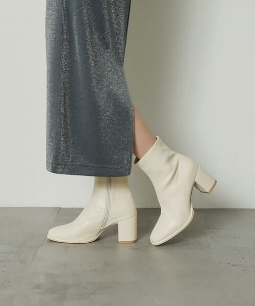 SENSE OF PLACE by URBAN RESEARCH / センスオブプレイス バイ アーバンリサーチ ブーツ（ショート丈） | 『4サイズ展開』『晴雨兼用』スクエアトウセンターシームストレッチブーツ | 詳細28