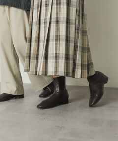 SENSE OF PLACE by URBAN RESEARCH / センスオブプレイス バイ アーバンリサーチ ブーツ（ショート丈） | 『4サイズ展開』『晴雨兼用』スクエアトウセンターシームストレッチローブーツ