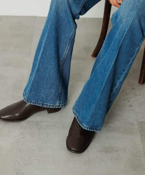 SENSE OF PLACE by URBAN RESEARCH / センスオブプレイス バイ アーバンリサーチ ブーツ（ショート丈） | 『4サイズ展開』『晴雨兼用』スクエアトウセンターシームストレッチローブーツ | 詳細1