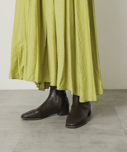 SENSE OF PLACE by URBAN RESEARCH / センスオブプレイス バイ アーバンリサーチ ブーツ（ショート丈） | 『4サイズ展開』『晴雨兼用』スクエアトウセンターシームストレッチローブーツ | 詳細10