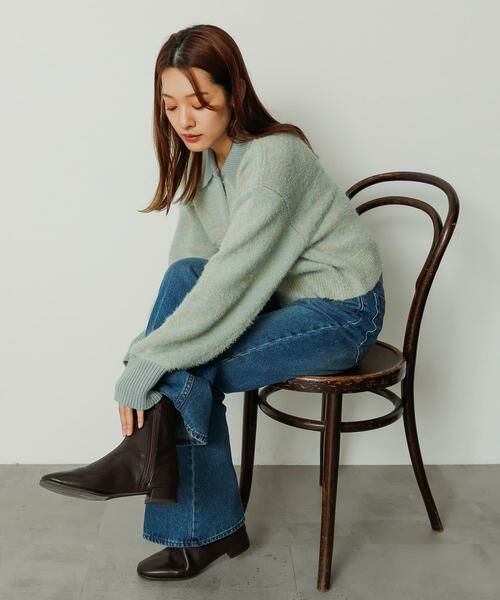 SENSE OF PLACE by URBAN RESEARCH / センスオブプレイス バイ アーバンリサーチ ブーツ（ショート丈） | 『4サイズ展開』『晴雨兼用』スクエアトウセンターシームストレッチローブーツ | 詳細6