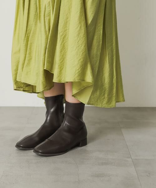 SENSE OF PLACE by URBAN RESEARCH / センスオブプレイス バイ アーバンリサーチ ブーツ（ショート丈） | 『4サイズ展開』『晴雨兼用』スクエアトウセンターシームストレッチローブーツ | 詳細9