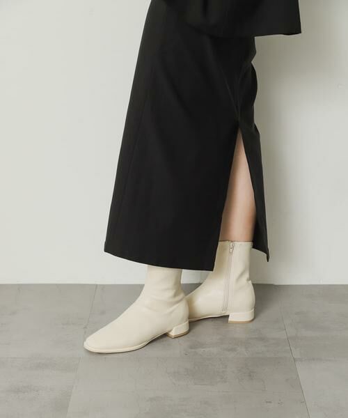SENSE OF PLACE by URBAN RESEARCH / センスオブプレイス バイ アーバンリサーチ ブーツ（ショート丈） | 『4サイズ展開』『晴雨兼用』スクエアトウセンターシームストレッチローブーツ | 詳細25