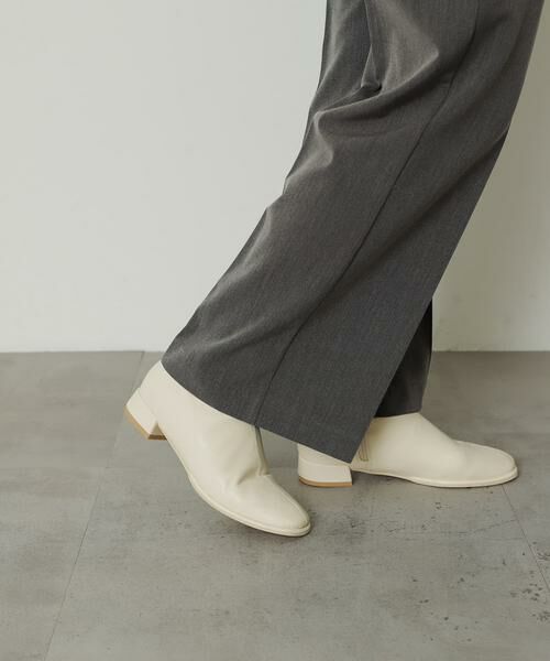 SENSE OF PLACE by URBAN RESEARCH / センスオブプレイス バイ アーバンリサーチ ブーツ（ショート丈） | 『4サイズ展開』『晴雨兼用』スクエアトウセンターシームストレッチローブーツ | 詳細17