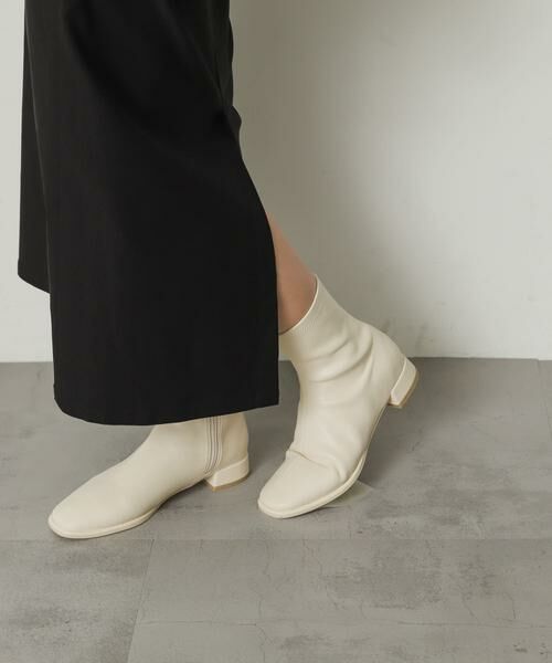 SENSE OF PLACE by URBAN RESEARCH / センスオブプレイス バイ アーバンリサーチ ブーツ（ショート丈） | 『4サイズ展開』『晴雨兼用』スクエアトウセンターシームストレッチローブーツ | 詳細23