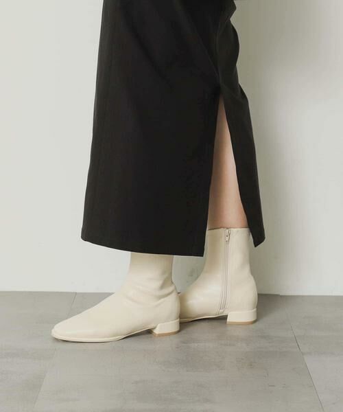 SENSE OF PLACE by URBAN RESEARCH / センスオブプレイス バイ アーバンリサーチ ブーツ（ショート丈） | 『4サイズ展開』『晴雨兼用』スクエアトウセンターシームストレッチローブーツ | 詳細24