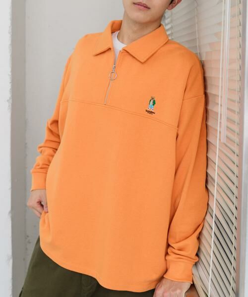 SENSE OF PLACE by URBAN RESEARCH / センスオブプレイス バイ アーバンリサーチ スウェット | 『別注』『ユニセックス』TeddyBear×SOP　テディベアハーフZIPスウェット | 詳細2