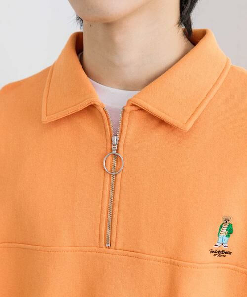 SENSE OF PLACE by URBAN RESEARCH / センスオブプレイス バイ アーバンリサーチ スウェット | 『別注』『ユニセックス』TeddyBear×SOP　テディベアハーフZIPスウェット | 詳細26