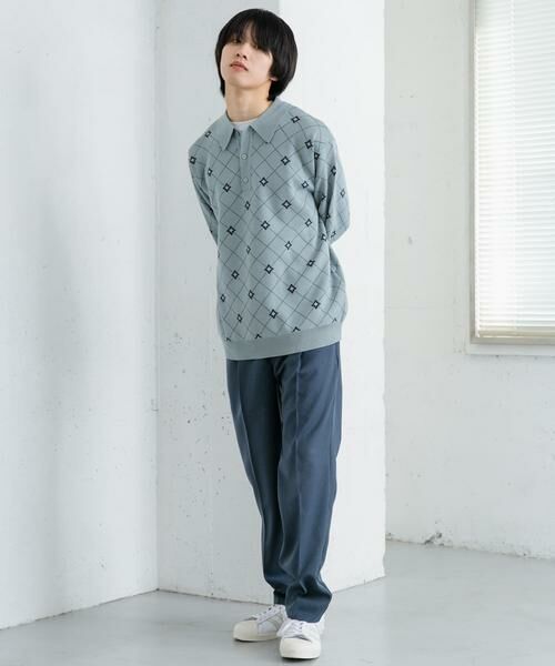 SENSE OF PLACE by URBAN RESEARCH / センスオブプレイス バイ アーバンリサーチ ニット・セーター | フラワージャガードニットポロ | 詳細10