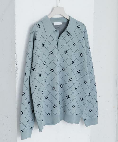 SENSE OF PLACE by URBAN RESEARCH / センスオブプレイス バイ アーバンリサーチ ニット・セーター | フラワージャガードニットポロ | 詳細17