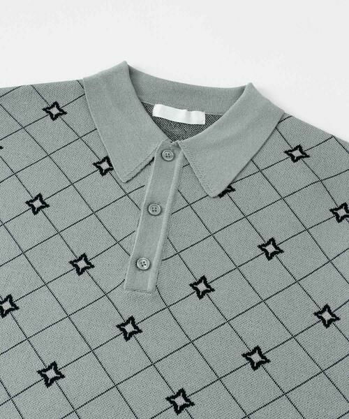 SENSE OF PLACE by URBAN RESEARCH / センスオブプレイス バイ アーバンリサーチ ニット・セーター | フラワージャガードニットポロ | 詳細19