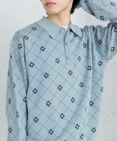 SENSE OF PLACE by URBAN RESEARCH / センスオブプレイス バイ アーバンリサーチ ニット・セーター | フラワージャガードニットポロ | 詳細5