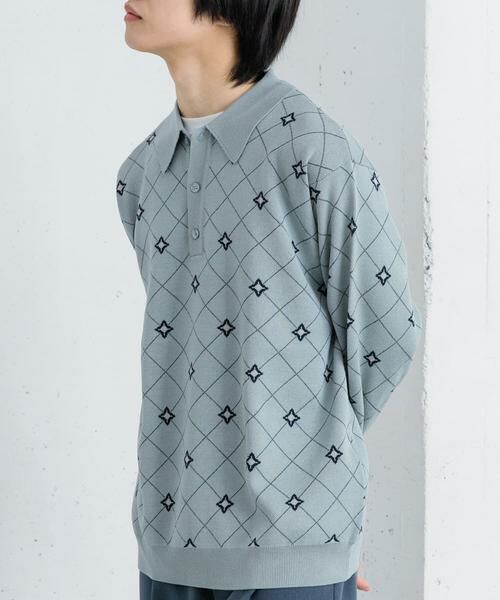 SENSE OF PLACE by URBAN RESEARCH / センスオブプレイス バイ アーバンリサーチ ニット・セーター | フラワージャガードニットポロ | 詳細8