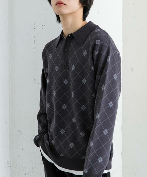 SENSE OF PLACE by URBAN RESEARCH / センスオブプレイス バイ アーバンリサーチ ニット・セーター | フラワージャガードニットポロ | 詳細27